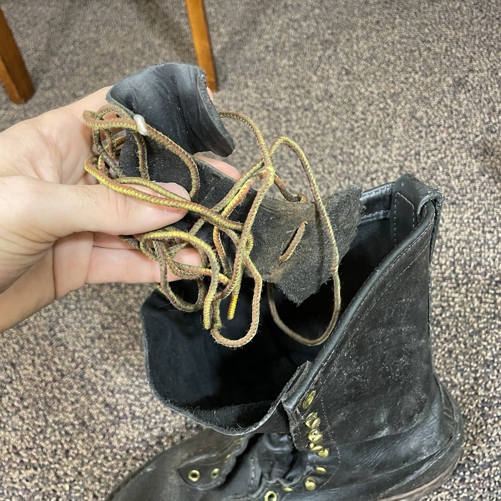 Wesco Stock Timber Boots 1912SI Mens 12E Caulks 12" Lace-to-toe *read desc* - Picture 11 of 16